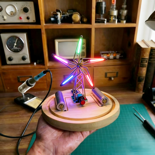 DIY Five-leaf Windmill Light Decoration